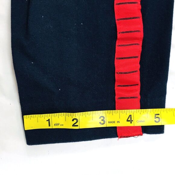 Old Navy Long Pixie Pants In the Navy Blue Red Stripe 8 Mid - Picture 11 of 15